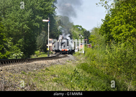Hampton Loade Station der Severn Valley Railway Museumsbahn Stockfoto