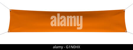 Orange Textil banner Stockfoto