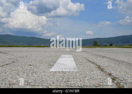 Alte Landebahn Stockfoto