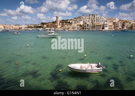 Marsaskala Resort auf der Insel Malta im Mittelmeer. Stockfoto