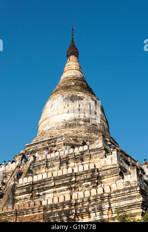 Shwesandaw Pagode, Bagan, Birma - Myanmar Stockfoto