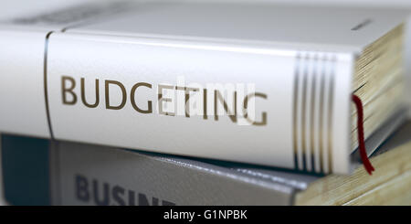 Budgetierung - Business Buchtitel. Stockfoto