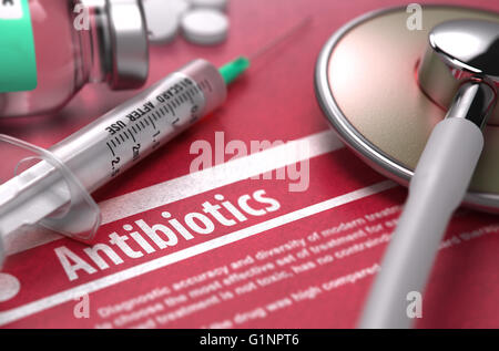 Antibiotika. Medizinisches Konzept. Stockfoto