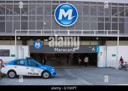 JANUAR RJ DE JANEIRO - 16.05.2016:. Struktur RIO 2016 - Ansicht von Bahnhöfen und u-Bahn in der Nähe von Maracana-Stadion im Norden von Rio die Website während der Olympischen Spiele Rio 2016 verwendet werden. (Foto: Luiz Souza / FotoArena) Stockfoto