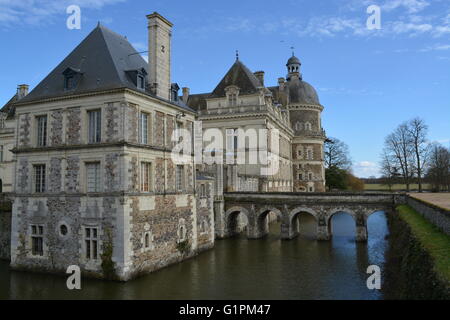 Chateau de Serrant - ein stattliches Haus Stil Schloss im Loire-Tal. Liegt 15km von der Stadt Angers. Stockfoto