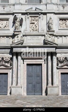 Fassade der Santa Maria Kirche St. Celso in Mailand, Italien Stockfoto