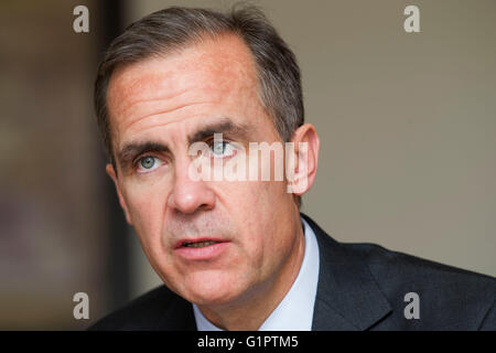 Mark Carney Gouverneur der Bank of England. Stockfoto