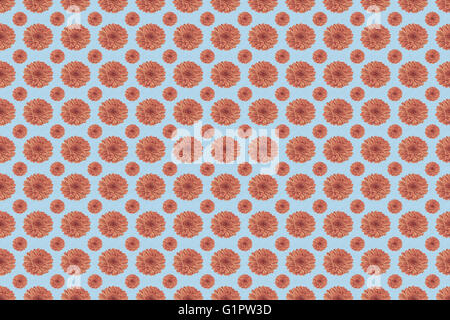 Abstrakte Musterdesign Blumen in rosa Quarts und Gelassenheit blaue Farben Stockfoto