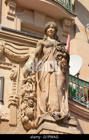 Palast Hotel, Kranzplatz, Wiesbaden, Hessen, Deutschland Stockfoto