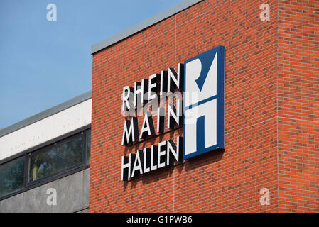 Rhein-Main-Hallen, Rheinstrasse, Wiesbaden, Hessen, Deutschland Stockfoto