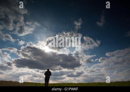 Ein Wolkengebilde auf Blackheath, London Stockfoto