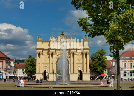 Brandenburger Tor, Brandenburger Tor, Luisenplatz, Potsdam, Brandenburg, Deutschland Stockfoto