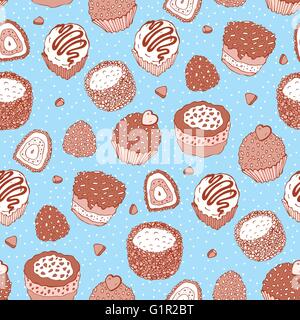 Yummy Musterdesign Stock Vektor