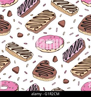 Nahtlose Cupcake Muster Stock Vektor