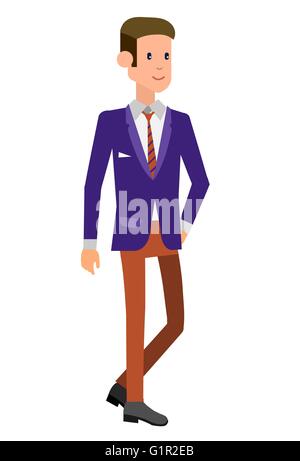 Vektor-detaillierte Charaktere Personen, Unternehmen Stock Vektor