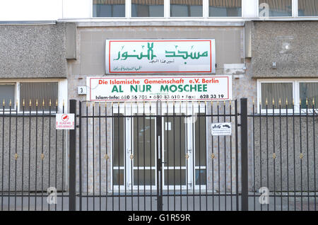 Al Nur Moschee, Haberstrasse, Neukölln, Berlin, Deutschland Stockfoto