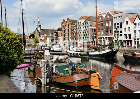 Im Juli 1620 reiste Speedwell Delfshaven an Mayflower Rotterdamer Hafen Hafen Stockfoto