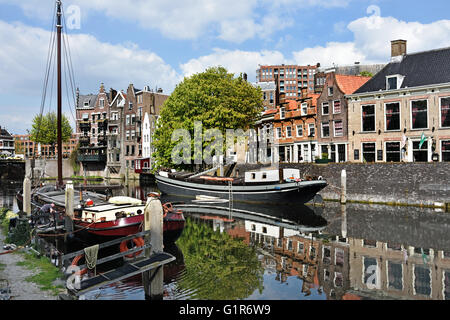 Im Juli 1620 reiste Speedwell Delfshaven an Mayflower Rotterdamer Hafen Hafen Stockfoto