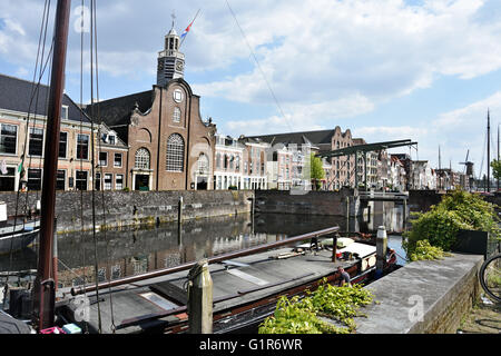 Im Juli 1620 reiste Speedwell Delfshaven an Mayflower Rotterdamer Hafen Hafen Stockfoto