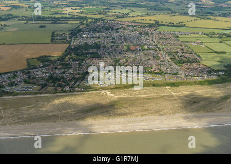 Eine Luftaufnahme des Suffolk Dorf von Kessingland Stockfoto