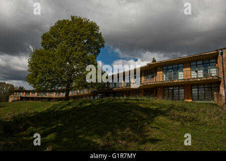 Außendarstellung des geschlossenen Linford Park Pflegeheim, Hampshire, UK Stockfoto