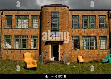 Außendarstellung des geschlossenen Linford Park Pflegeheim, Hampshire, UK Stockfoto