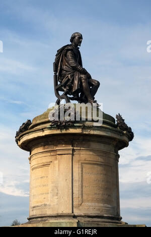 Das Gower Denkmal für William Shakespeare in Stratford Warwickshire, England, UK. Stockfoto