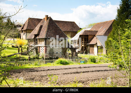 Mosterei in Pays d ' Auge, Normandie, Frankreich Stockfoto