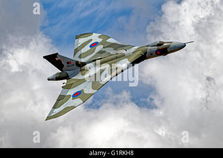 Avro Vulcan b. 2 Deltaflügel Subsonic V - Bomber XH558 G-VLCN "Spirit of Great Britain". Stockfoto
