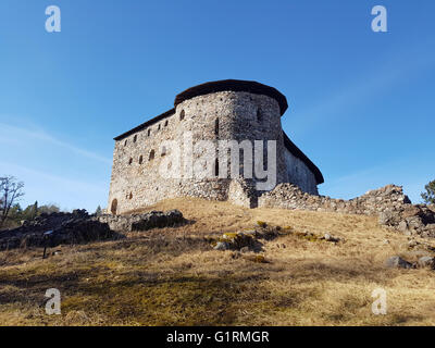 Ruinen der mittelalterlichen Burg Raseborg, in Snappertuna, Raseborg, Finnland Stockfoto