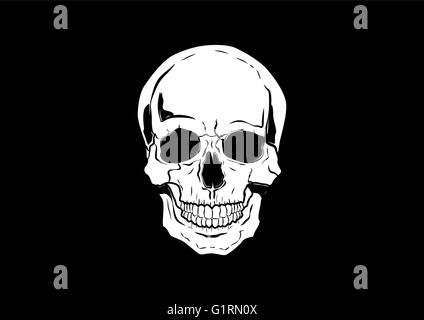 Abbildung Vektor Grafik Totenkopf Piraten für den kreativen Einsatz in Grafik-design Stock Vektor