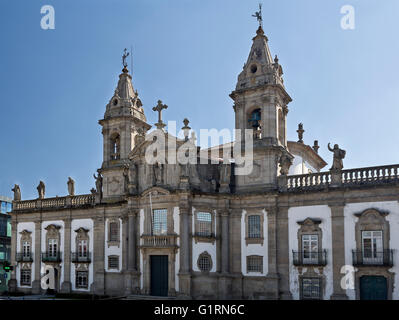 Die St.-Markus-Kirche (Igreja de Sao Marcos) ist aus dem 18. Jahrhundert klassisch barocke Tempel in Braga, Portugal Stockfoto