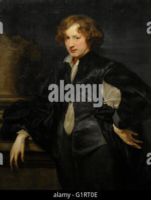 Anthony Van Dyck (1599-1641). Flämischen Barock Maler. Selbstporträt, 1622-1623. Öl auf Leinwand. Die Eremitage. Sankt Petersburg. Russland. Stockfoto