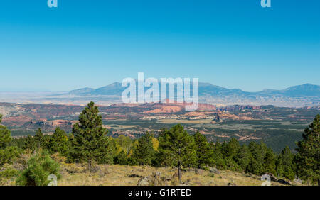 Ansicht von Südwesten, Capitol Reef National Park, Utah, USA Stockfoto