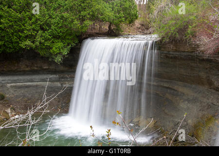 Bridal Veil Falls auf Manitoulin Island, Ontario. Stockfoto