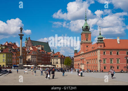 Schlossplatz in Warschau, Polen Stockfoto