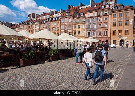 Die Altstadt-Marktplatz in Warschau, Polen Stockfoto