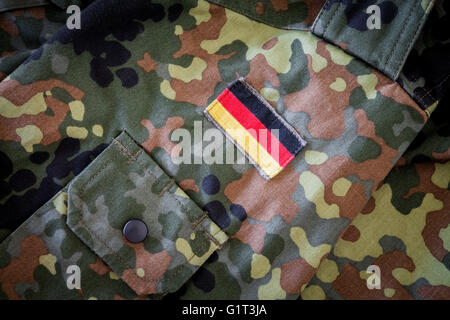 Deutsche Flagge auf deutschen military-Jacke Stockfoto