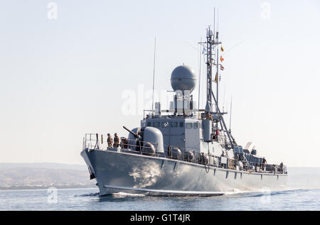 Deutsche Schnellboot von der Marine Stockfoto