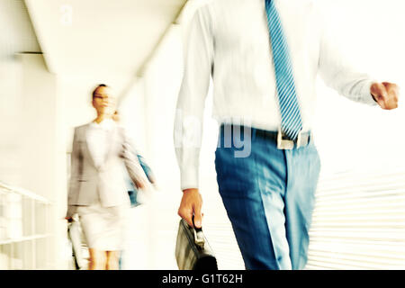 Bewegung im Büro Stockfoto