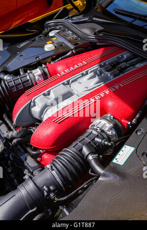 Ferrari Motor abstrakt Stockfoto