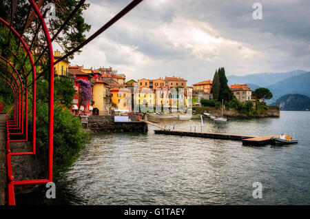 Lago di Como (Comer See) Varenna Stockfoto