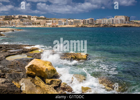 Marsaskala Resort auf der Insel Malta im Mittelmeer Stockfoto