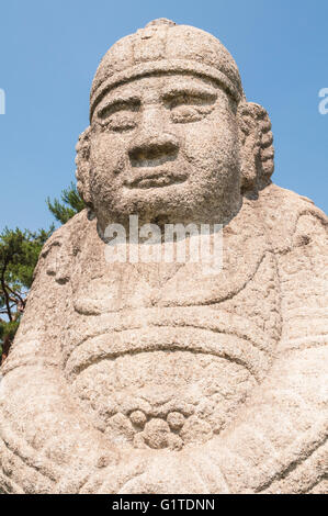 Statue am Grab von König Sejong der große, Königliche Gräber der Joseon-Dynastie, 1392-1910, Gangdong Park, Seoul, Südkorea; Stockfoto