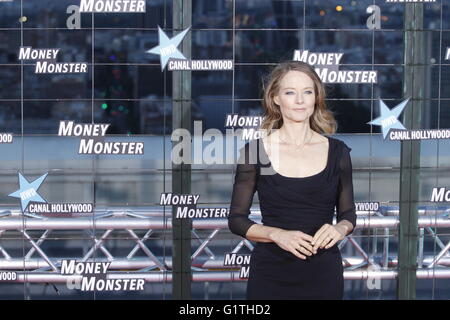 Madrid, Madrid, Spanien. 18. Mai 2016. Jodie Foster besuchen Sie "Geld Monster" Premiere auf Picasso Turmdach am 18. Mai 2016 in Madrid, Spanien. © Jack Abuin/ZUMA Draht/Alamy Live-Nachrichten Stockfoto