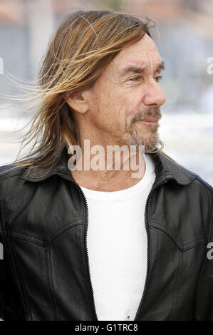 Cannes, Frankreich. 19. Mai 2016. Iggy Pop bei "Gimme Gefahr" Fototermin während des 69. Cannes Film Festival im Palais des Festivals am 19. Mai 2016 Credit: Dpa picture-Alliance/Alamy Live News Stockfoto