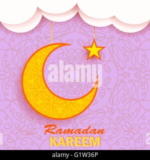 Ramadan Grüße Hintergrund. Ramadan Kareem Stock Vektor