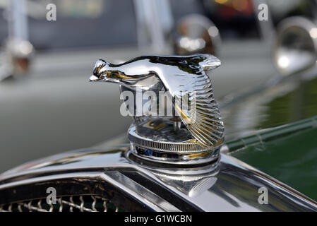 1931 Ford Model A Roadster Deluxe Abzeichen Stockfoto