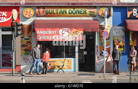 Sultan Döner, Dominicusstrasse, Schöneberg, Berlin, Deutschland Stockfoto