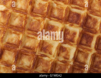 Frisch gebackene Waffel, Hintergrund Stockfoto